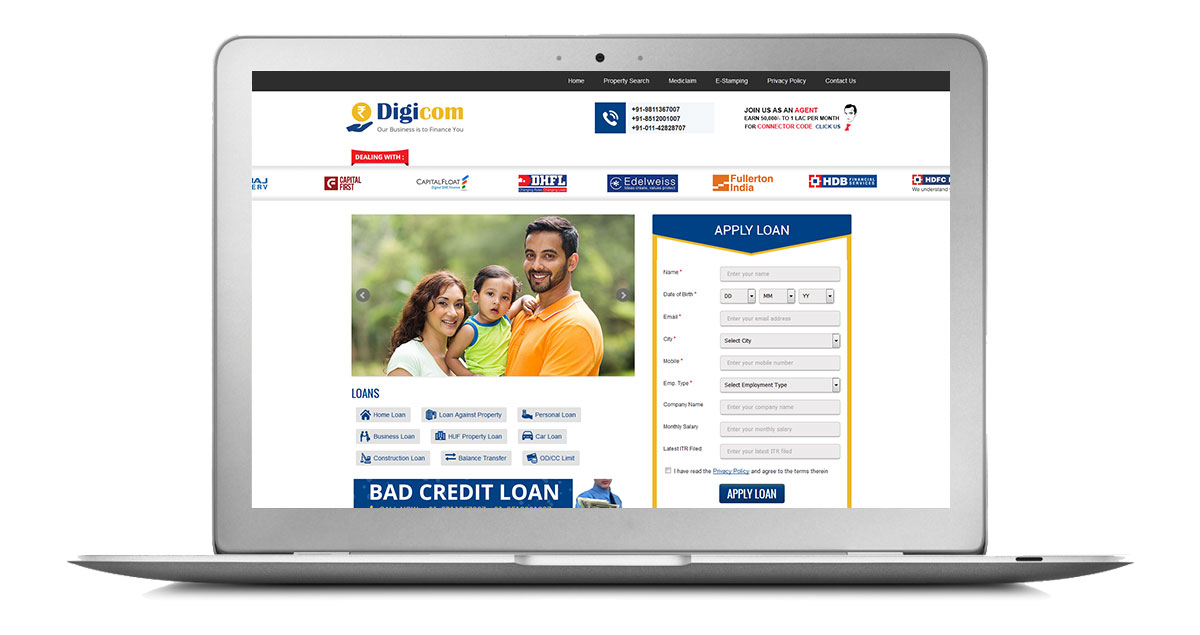 Digicom7 Website Laptop