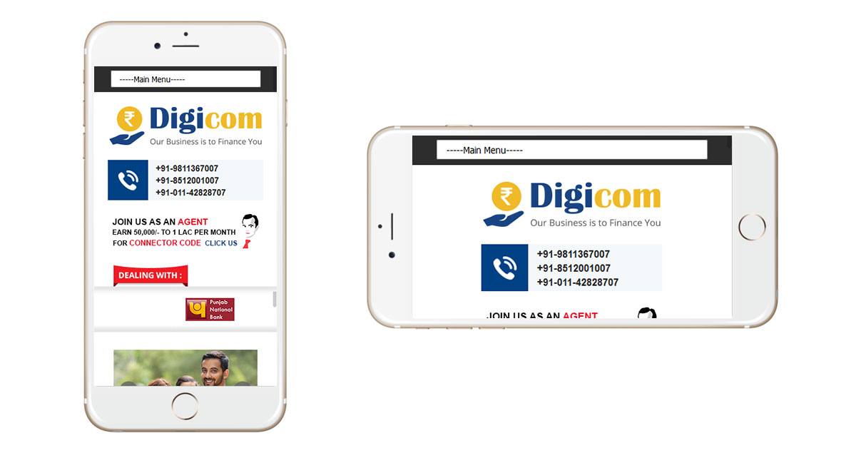Digicom7 Website Mobile