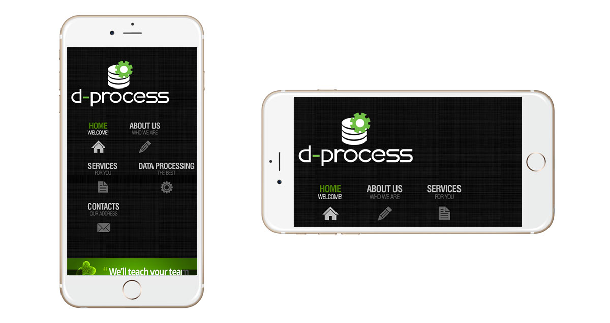 D-Process Website Mobile