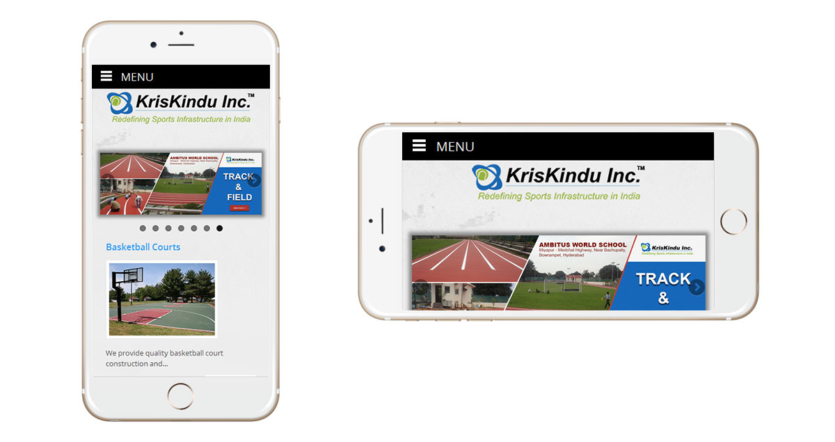 KrisKindu Website Mobile