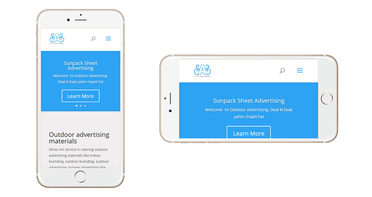Outdoor Advertising Website Mobile