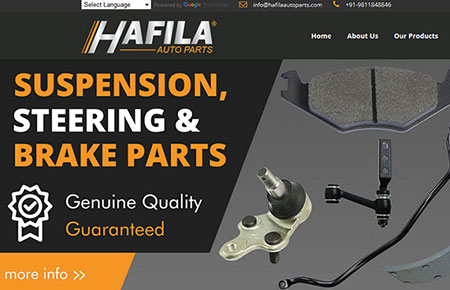 Hafila Auto Parts Website